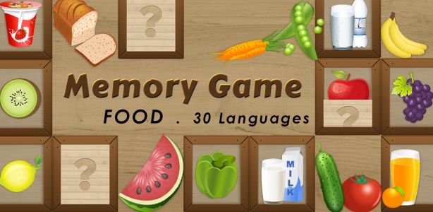 Image For: Kids game – Memory Match Food